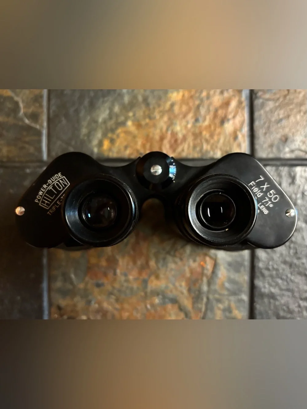 Vintage Hilton Power-Guide Triple Tested 7x50 Binoculars Made In Japan
